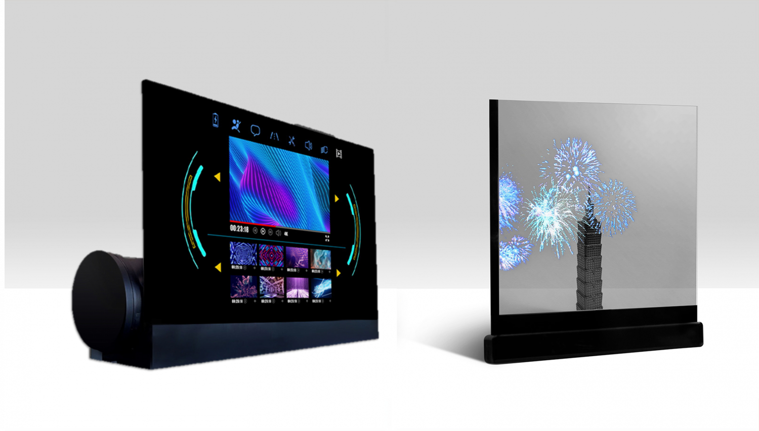 可卷式、折迭性、高透明